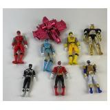 8 Older Collectible Power Rangers