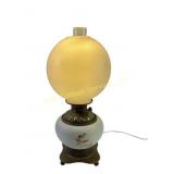 HTF- Two Cupids Antique Globe Lamp