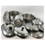 Magnalite Cookware; Saucepan, Pots & Unmarked Lids