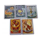 5- 1999 Pokemon Topps Mint Cards