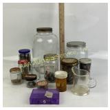 Glass Jars, Plastic Container, Measuring Cup