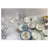 Ceramic Plates, Glassware, Decorative Bowls