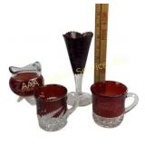 Ruby Stained Glassware: 1915 San Francisco Fair,