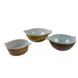 3 Pyrex Woodland Cinderella Nesting Bowls