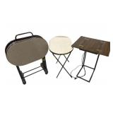 TV Trays, side Table with plugs
