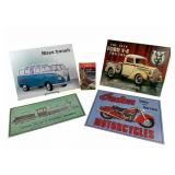 Sign Lot, railroad, Indian Motorcycles, Ford, VW
