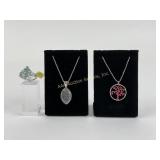 .925 Sterling Silver: marked Alexandrite pendant