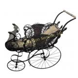 Wicker Baby Carriage