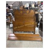 Wood Carved full sized bed