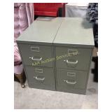 2 Steelcase Filing Cabinets 2 drawers.
