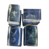 Crystal Blocks with Etched Designs