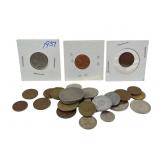 1937 Buffalo Nickel, 1905 Indian Head Cent, 1958