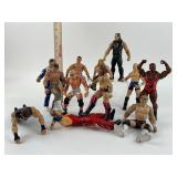 12 Older Wrestler Figures