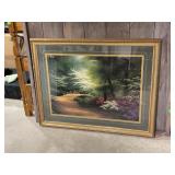 Serene Forest scene Framed Art 44x35