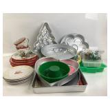 Wilton Bakeware, Pioneer Woman Plates, Cups