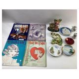 Sheet Music, Figurines, Decorative Plates
