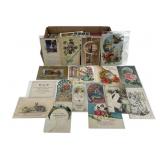 Holiday themed postcards: Easter, Christmas,