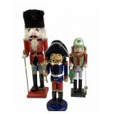 Wooden Nutcracker Figures, Soldier, Fisherman