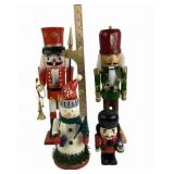 Wooden Christmas Nutcrackers, Snowman