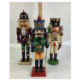Wooden Nutcracker Figures With Painted Details