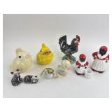 Black Americana, bird salt and pepper shakers