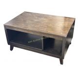 Wood coffee table, 36x24x19