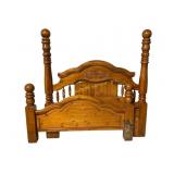 Large wood queen size bed, ponderosa