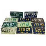 License Plates From Ohio, Michigan, Illinois, Iowa