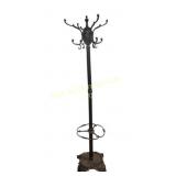 Large metal coatrack, umbrella stand