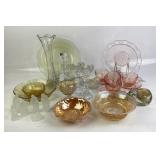 Glassware Bowls, Plates, Cups, Nativity Figurines,