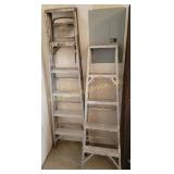 Metal Step Ladders, qty 2