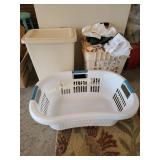 Laundry Baskets, rags, waste bin