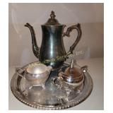 WM Rogers Silver-Plated Coffee Service Set