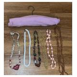 Beaded Necklaces With Heart Pendant