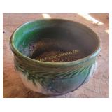 Green Glazed Jardiniere Ceramic Planter