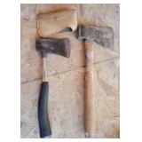 Hatchets, one With Protective Sheath