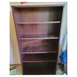Wooden Bookcase With Adjustable Shelves 36 x 14 x