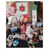 Christmas Decorations, Ornaments, quilted throw