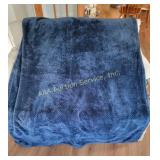 Blue Plush Throw