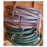 Garden Hoses, Green and Gray, qty 4