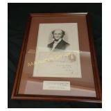 Framed Historic Envelope With Postmark 1867