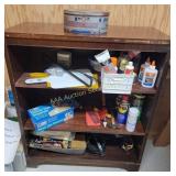 Bookshelf, Painting Tools, Glue, WD-40, Deluxe Tap