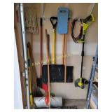 Shovels, Mop, Ryobi Trimmer, Snow shovels