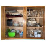 Glassware, Silverplate, Plastic Containers