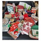 Christmas Holiday Decor, Linens, Mugs, Ornaments