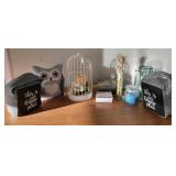 Decorative Owl door stop, Candle Holders, Lady Fig