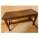 Wooden Piano Storage Bench With Lift Top Lid