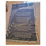 Woven Tapestry Throws, Footprints in the Sand,card