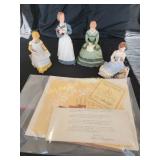 Franklin Mint Porcelain Little Women Figurines