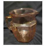 Pink Depression Glass Pitcher